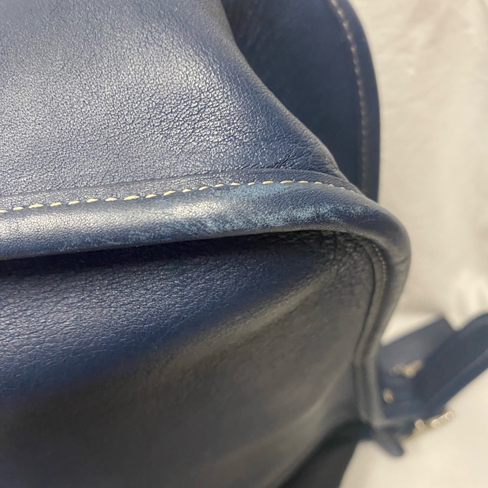 Vintage Coach Janice Legacy 9950 Leather Crossbody-Navy - Picture 9 of 12